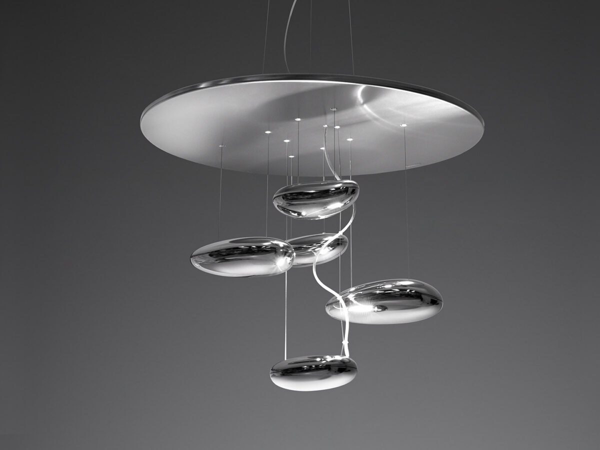 Artemide Mercury 2 Hängeleuchte mit einzigartigem Quecksilber-Effekt für moderne Raumbeleuchtung.