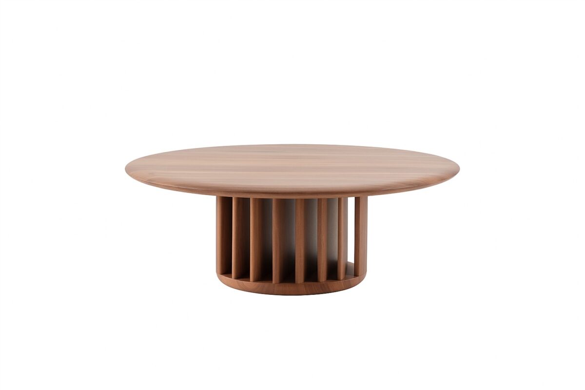 Moderner Holz-Couchtisch im Grid-Design von Artisan