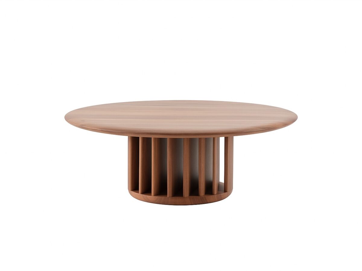 Moderner Holz-Couchtisch im Grid-Design von Artisan