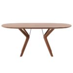 Handgefertigter Lakri 7 Esstisch aus massivem Holz im Artisan-Design.