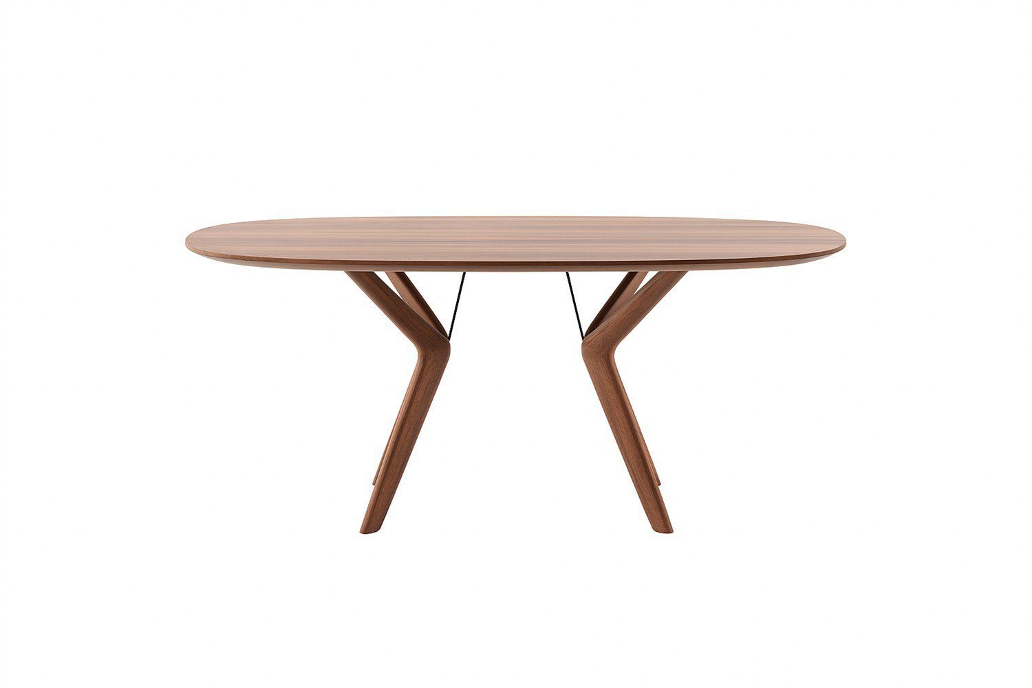 Handgefertigter Lakri 7 Esstisch aus massivem Holz im Artisan-Design.