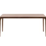 Moderner Latus 8 Designertisch von Artisan mit eleganter Holzplatte und minimalistischem Gestell.