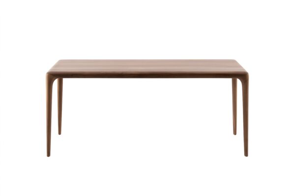 Moderner Latus 8 Designertisch von Artisan mit eleganter Holzplatte und minimalistischem Gestell.