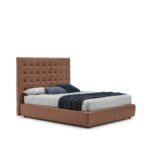 Modernes Bolzan Freedom Bett mit gepolstertem Kopfteil in elegantem Design.