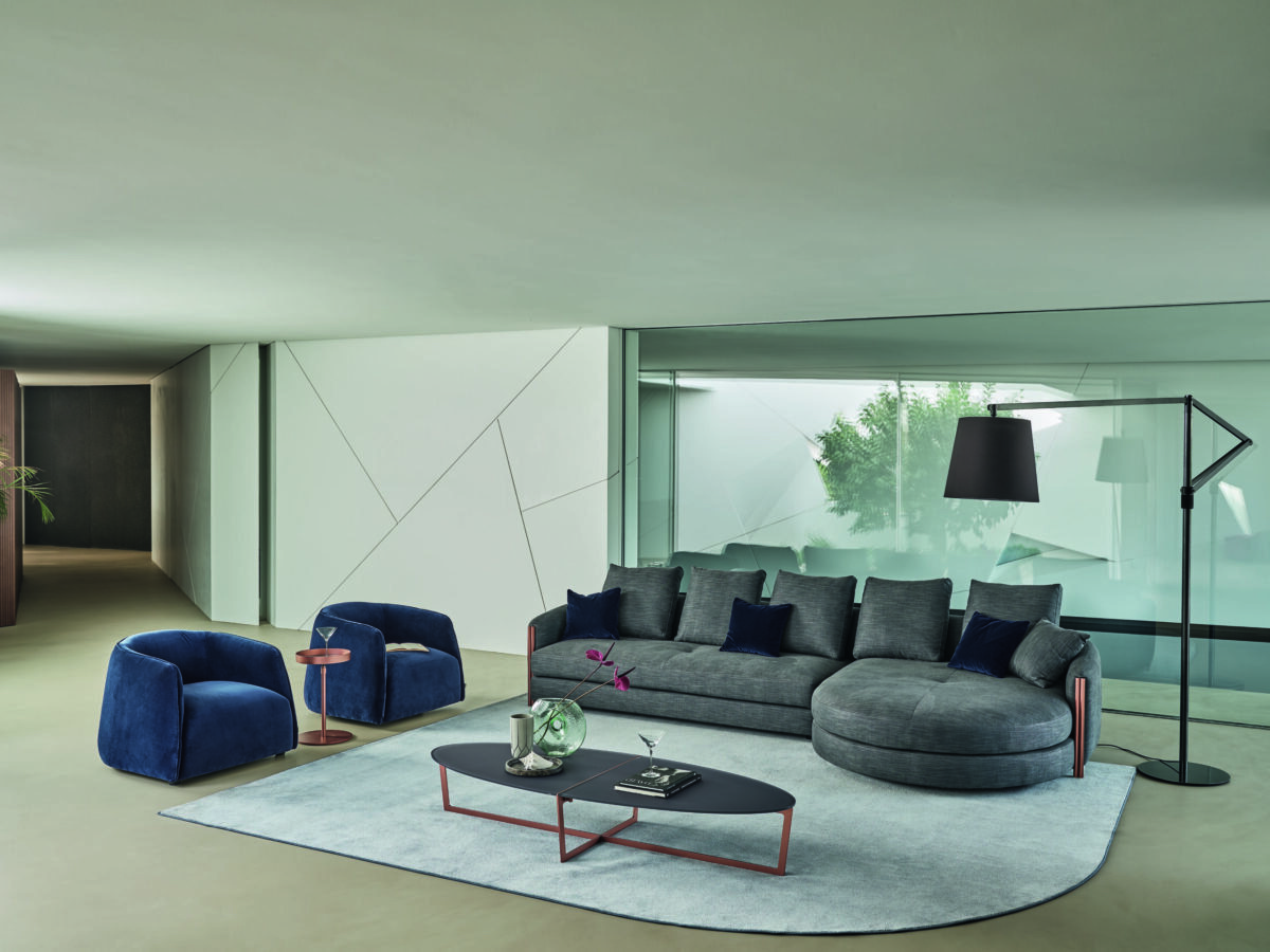 Eleganter Drehsessel Kodi von Bontempi Casa mit modernem Design für stilvolles Wohnen.