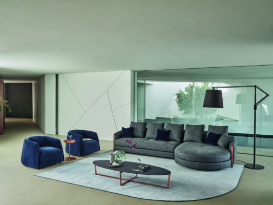 Eleganter Drehsessel Kodi von Bontempi Casa mit modernem Design für stilvolles Wohnen.