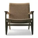 Carl Hansen CH25 Flechtsessel mit handgeflochtenem Sitz, dänischer Design-Klassiker aus Holz
