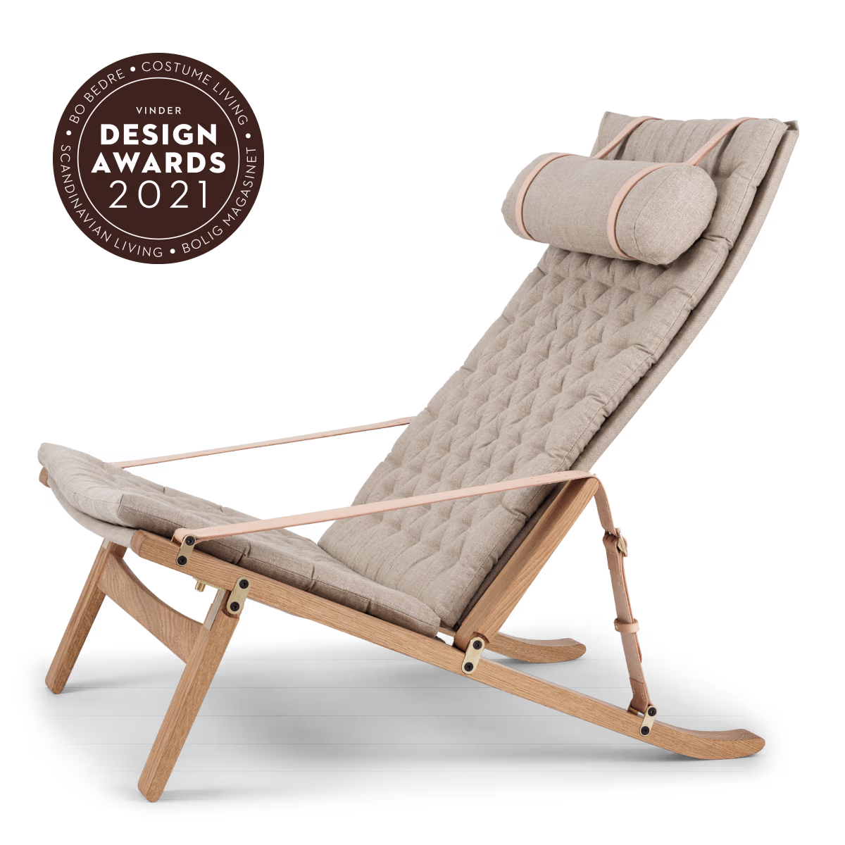 Carl Hansen FK10 Plico Klappstuhl aus Holz mit modernem, platzsparendem Design.