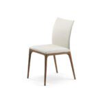 Moderner Cattelan Italia Arcadia Designstuhl mit Holzgestell und eleganter Polsterung.