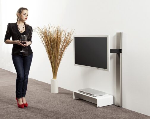 Elegante Wissmann TV-Wandhalterung Solution Art 128 für moderne Wohnräume mit Premium-Design.