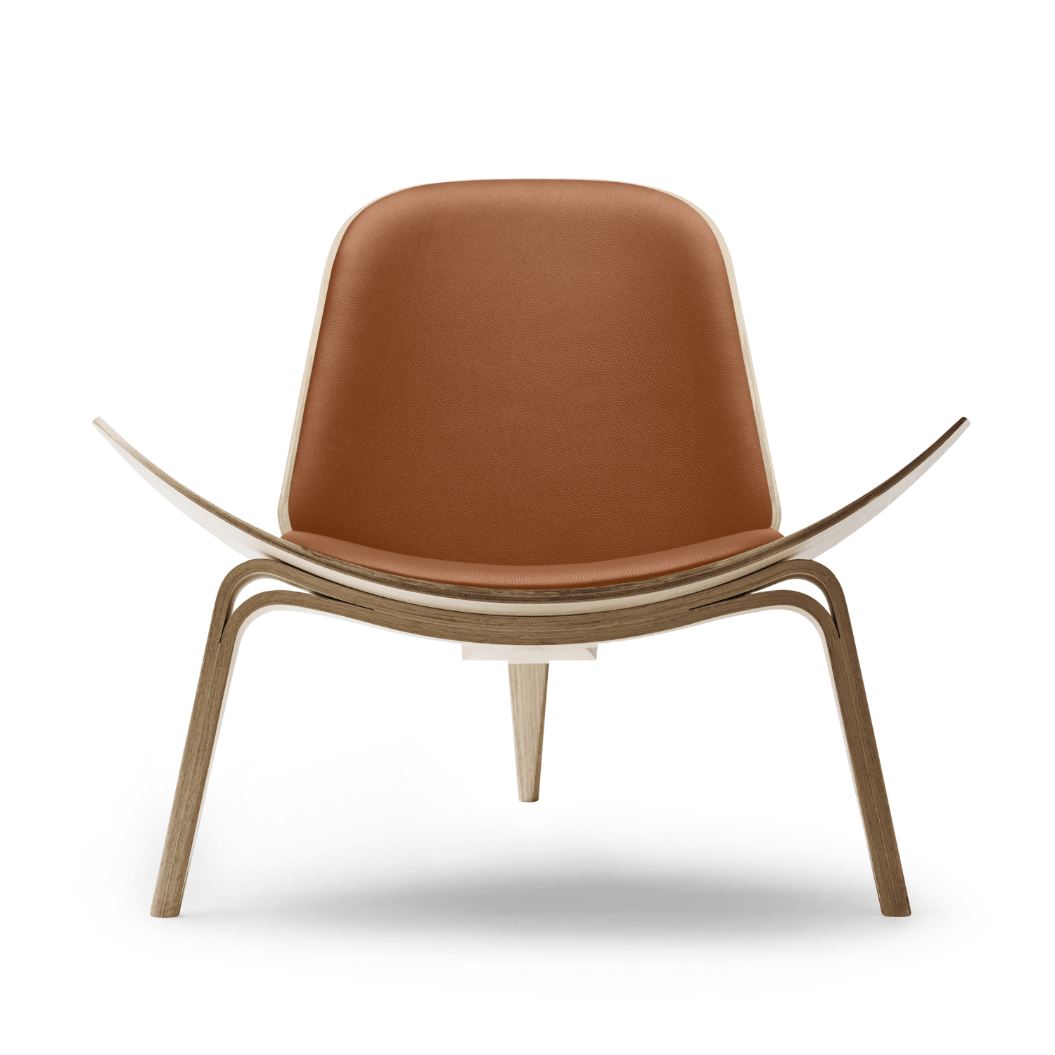 Ikonischer CH07 Shell Chair von Hans J. Wegner - dänisches Holzdesign mit drei Beinen