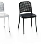 Eleganter De Padova Silver 6 Designer-Stuhl mit modernem Design