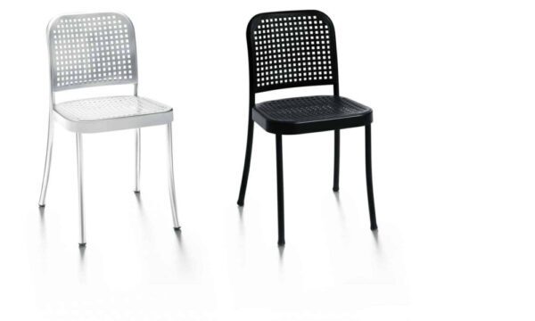 Eleganter De Padova Silver 6 Designer-Stuhl mit modernem Design