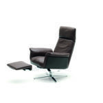 FSM Shelby 11 Relaxsessel in Premium-Leder mit verstellbarer Rückenlehne und ergonomischem Design.
