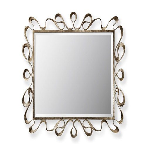 Eleganter Nastro Wandspiegel von Cantori mit rechteckigem Metallrahmen für moderne Wohnräume.