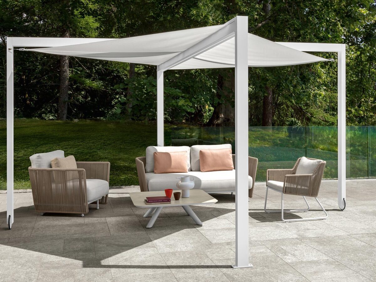 Hochwertiger Talenti Mr X 4 Sonnenschirm für exklusive Terrassen und Gärten.