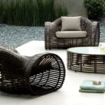 Elegantes Lolah Designer-Sofa aus natürlichen Materialien von Kenneth Cobonpue.