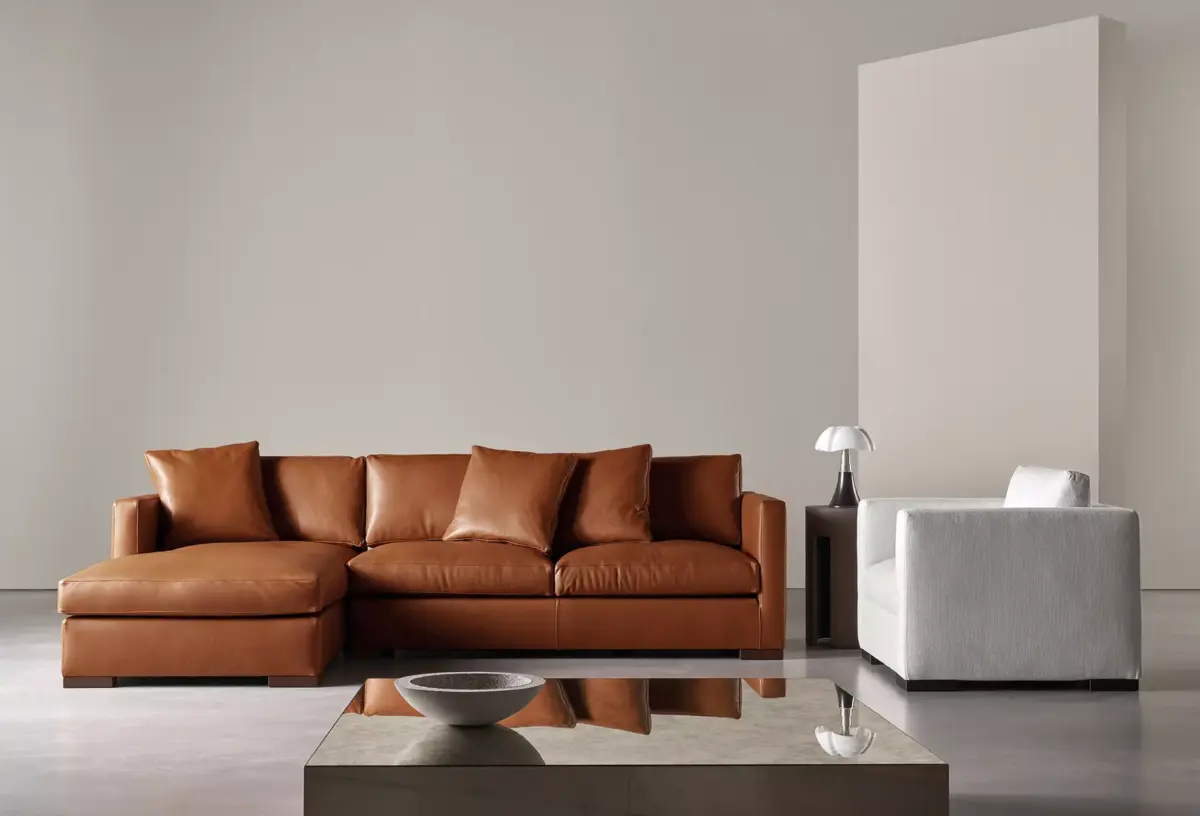 Elegantes Meridiani Belmon Designer-Sofa in modernem Design für stilvolle Wohnräume.