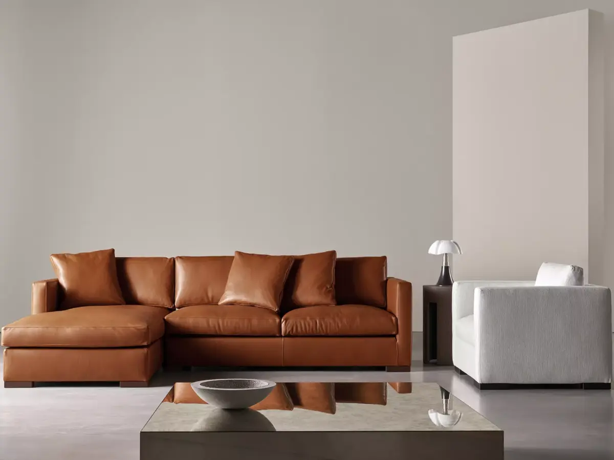 Elegantes Meridiani Belmon Designer-Sofa in modernem Design für stilvolle Wohnräume.