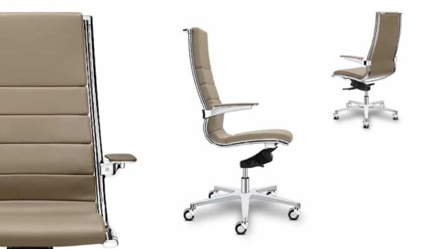 Ergonomischer Bürodrehstuhl Sitland Sit It 3 mit verstellbarer Rückenlehne und Armlehnen für optimalen Sitzkomfort.