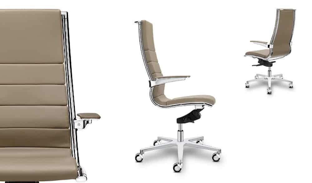 Ergonomischer Bürodrehstuhl Sitland Sit It 3 mit verstellbarer Rückenlehne und Armlehnen für optimalen Sitzkomfort.