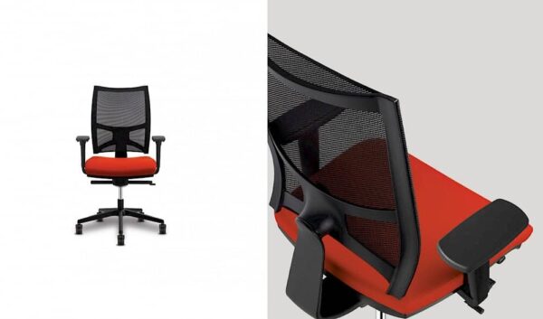 Ergonomischer Bürodrehstuhl Team Strike von Sitland mit flexibler Rückenlehne für optimalen Sitzkomfort.