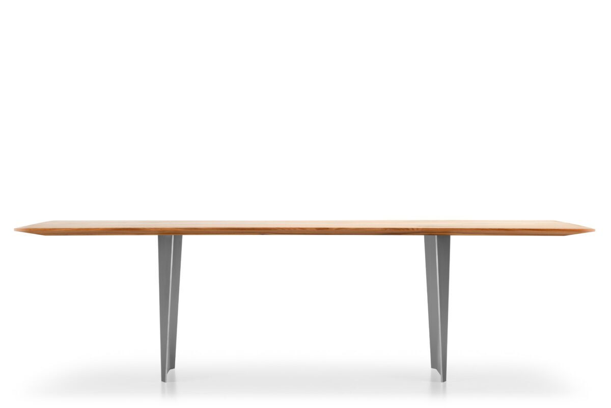 Eleganter Girsberger Onda 14 Designtisch mit geschwungener Form und hochwertiger Verarbeitung.