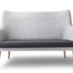 CH72 Sofa mit Divina Melange Stoffbezug von Carl Hansen, skandinavisches Design