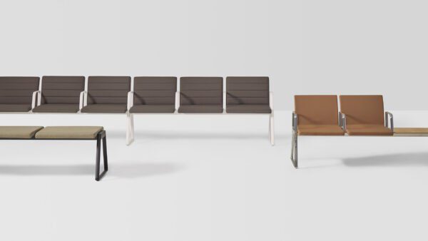 Moderne Lin Sitzbank von Inclass für Büros und Wartebereiche in stilvollem Design.