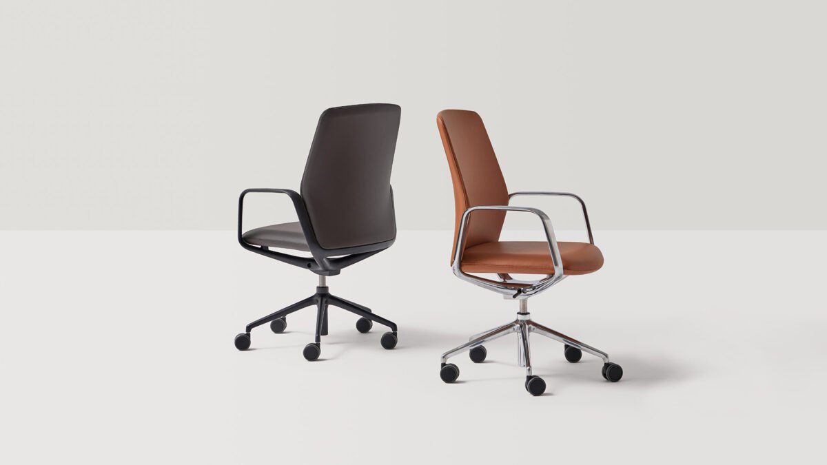 Moderner Exa Bürodrehstuhl von Inclass - ergonomischer Schreibtischstuhl für komfortables Arbeiten.
