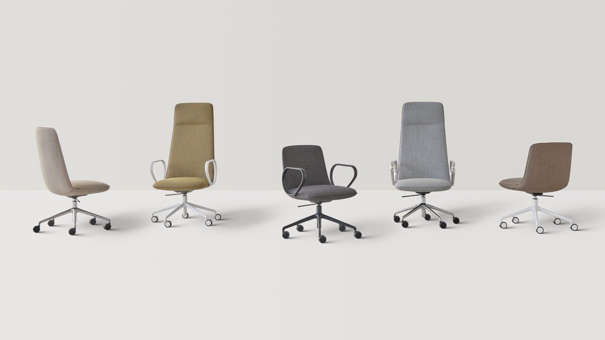 Ergonomischer Bürodrehstuhl Kori von Inclass mit modernem Design und hohem Sitzkomfort.
