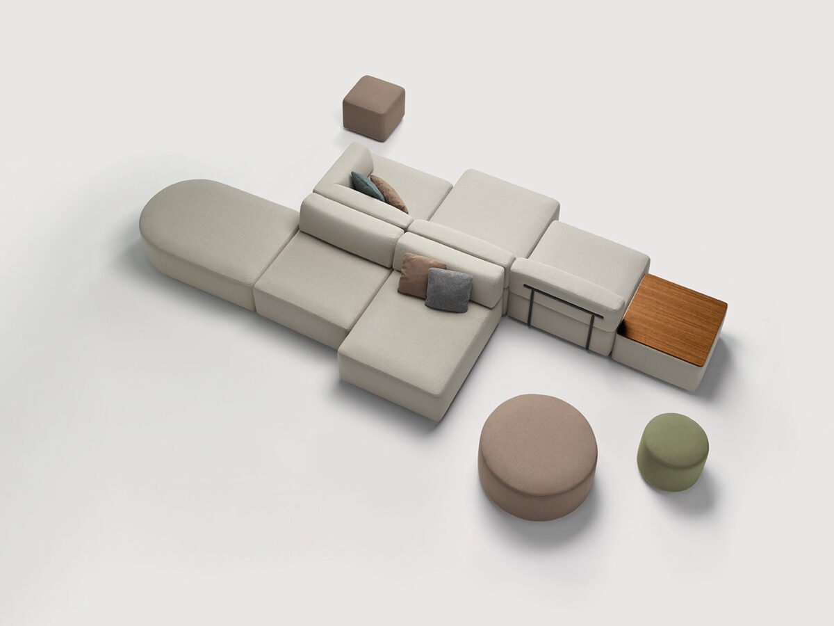 Modernes Entropy Sofa von Inclass mit elegantem Design und hochwertiger Verarbeitung.