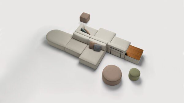 Modernes Entropy Sofa von Inclass mit elegantem Design und hochwertiger Verarbeitung.