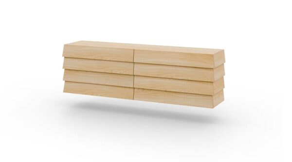 Moderne Tatran 6 Kommode von Javorina mit sechs Schubladen in elegantem Design.