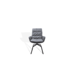 Moderner KFF Arva Designstuhl mit elegantem Polstersitz und schlanken Metallbeinen.