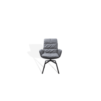 Moderner KFF Arva Designstuhl mit elegantem Polstersitz und schlanken Metallbeinen.