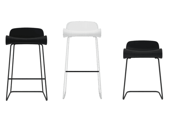 Moderner BCN Barhocker von Kristalia mit minimalistischem Design.
