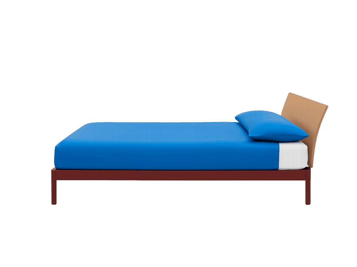 Modernes Alu-Alu Designbett von Kristalia aus hochwertigem Aluminium für stilvolles Schlafzimmer.