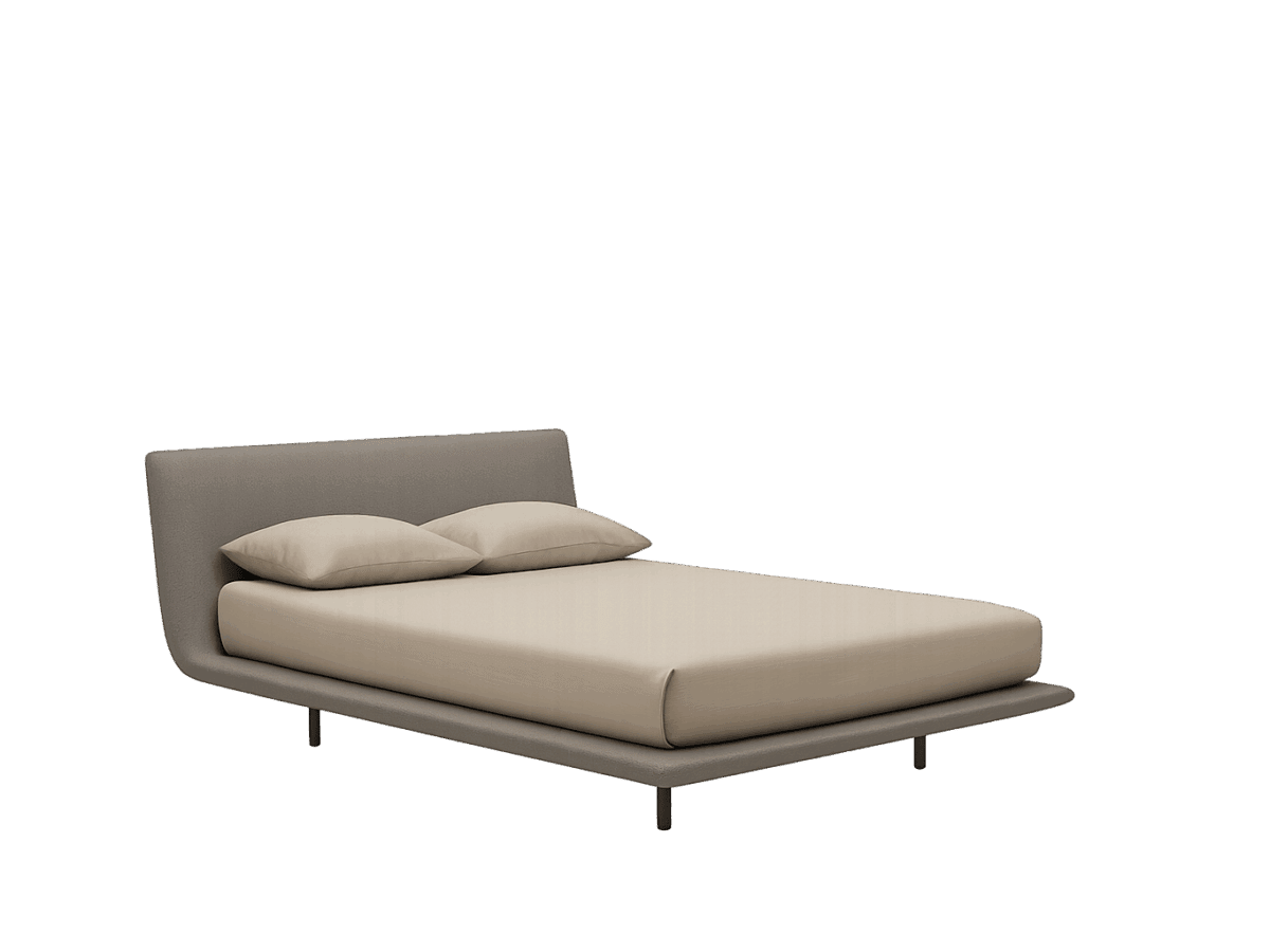 Elegantes Legri Bett von Kristalia mit minimalistischem italienischen Design für moderne Schlafzimmer.