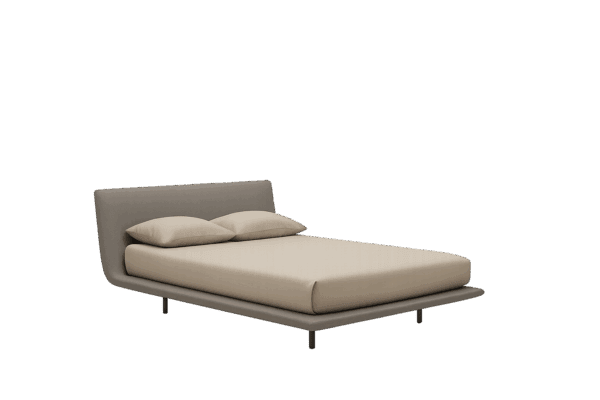 Elegantes Legri Bett von Kristalia mit minimalistischem italienischen Design für moderne Schlafzimmer.