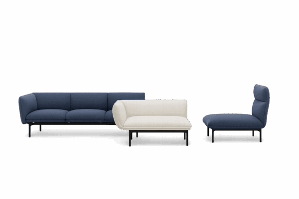 Modernes Tenso Designer-Sofa von Kristalia für stilvolle Wohnzimmer.
