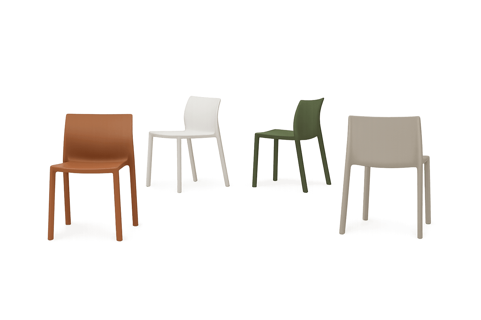 Moderner LP Designerstuhl von Kristalia in elegantem Schwarz