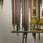 Luxuriöse Elitis Perles Tapete mit edler Perlenoptik für exklusive Wandgestaltung.