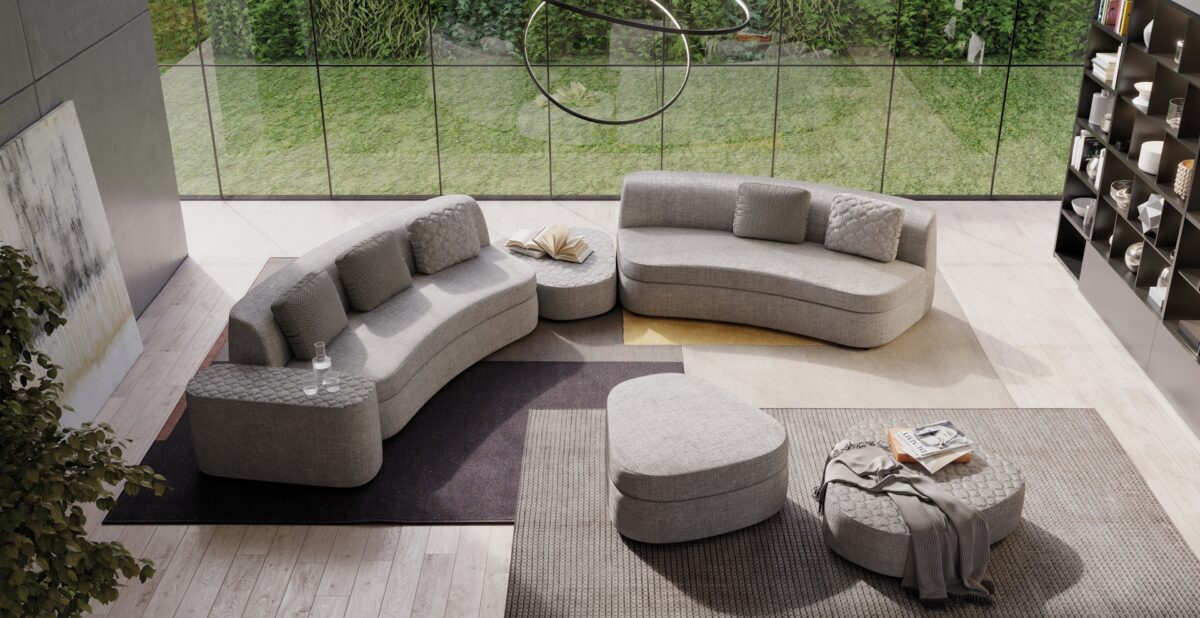 Modernes Schlafsofa Goodman von Milano Bedding für stilvolles Wohnen und komfortables Schlafen.