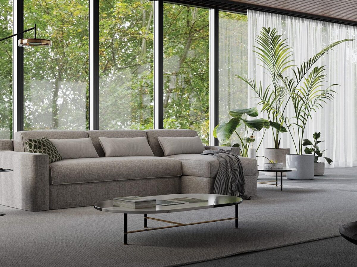 Elegantes Schlafsofa Jarreau mit modernem Design und hochwertiger Verarbeitung von Milano Bedding.