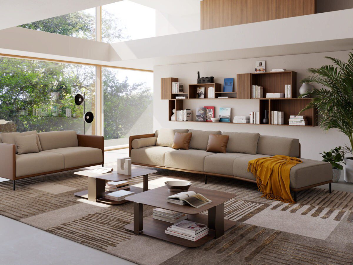 Marsalis Schlafsofa von Milano Bedding - elegante italienische Schlafcouch mit modernem Design und Komfort.
