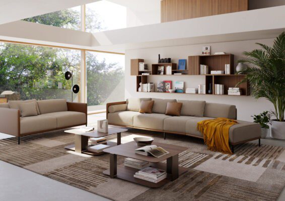 Marsalis Schlafsofa von Milano Bedding - elegante italienische Schlafcouch mit modernem Design und Komfort.