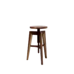Moderner mintfarbener Drehbarhocker Screw mit verstellbarer Sitzhöhe.