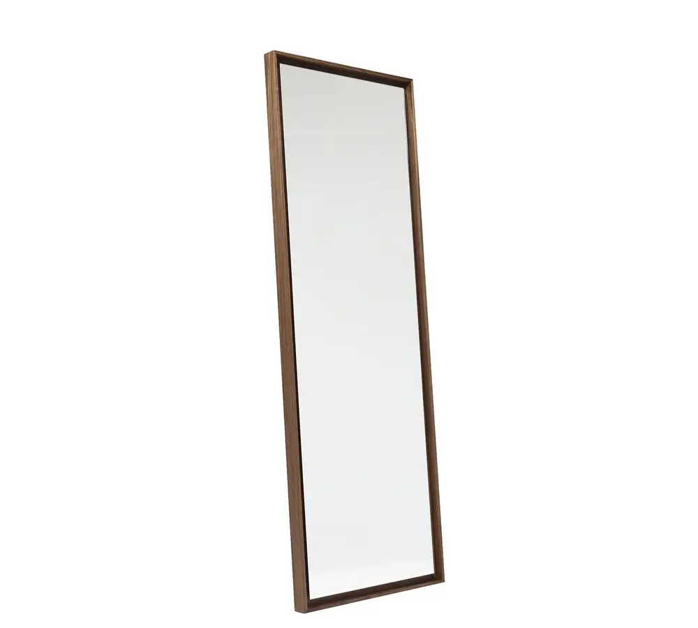 Eleganter mintfarbener Ganzkörperspiegel für moderne Wohnräume - stehender Bodenspiegel in frischem Mint-Ton.