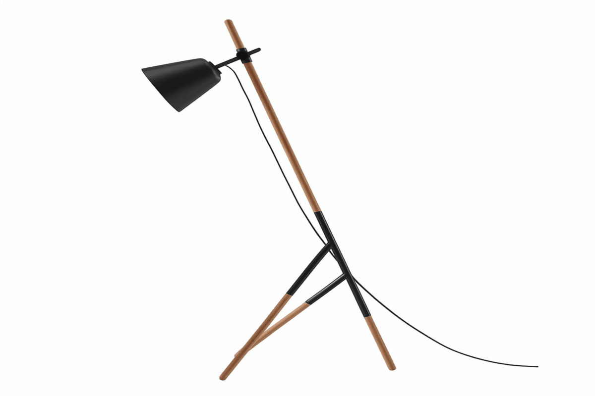 Moderne Bogenlampe in elegantem Design für stilvolle Wohnzimmer-Beleuchtung
